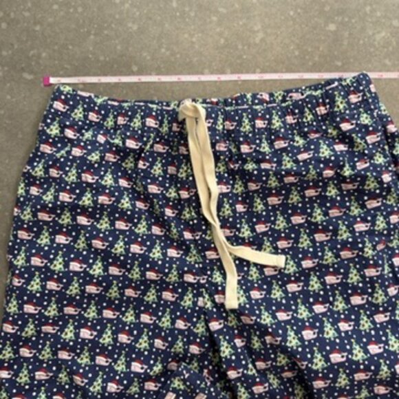 Vineyard Vines Navy Blue Christmas Whale Pajama Pants - Size Medium - Picture 7 of 8